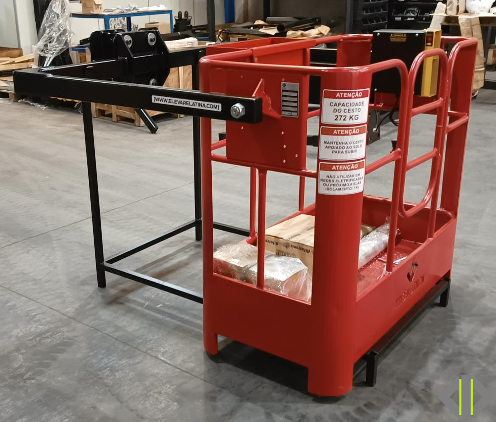 CESTO METÁLICO ACOPLADO  PARA GUINDASTE