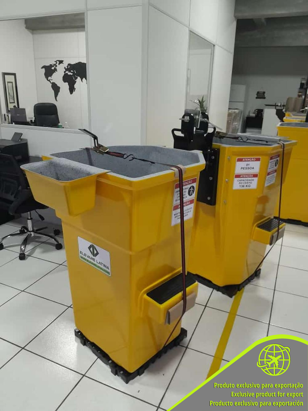 CESTO EM FIBRA ACOPLADO PARA GUINDASTE