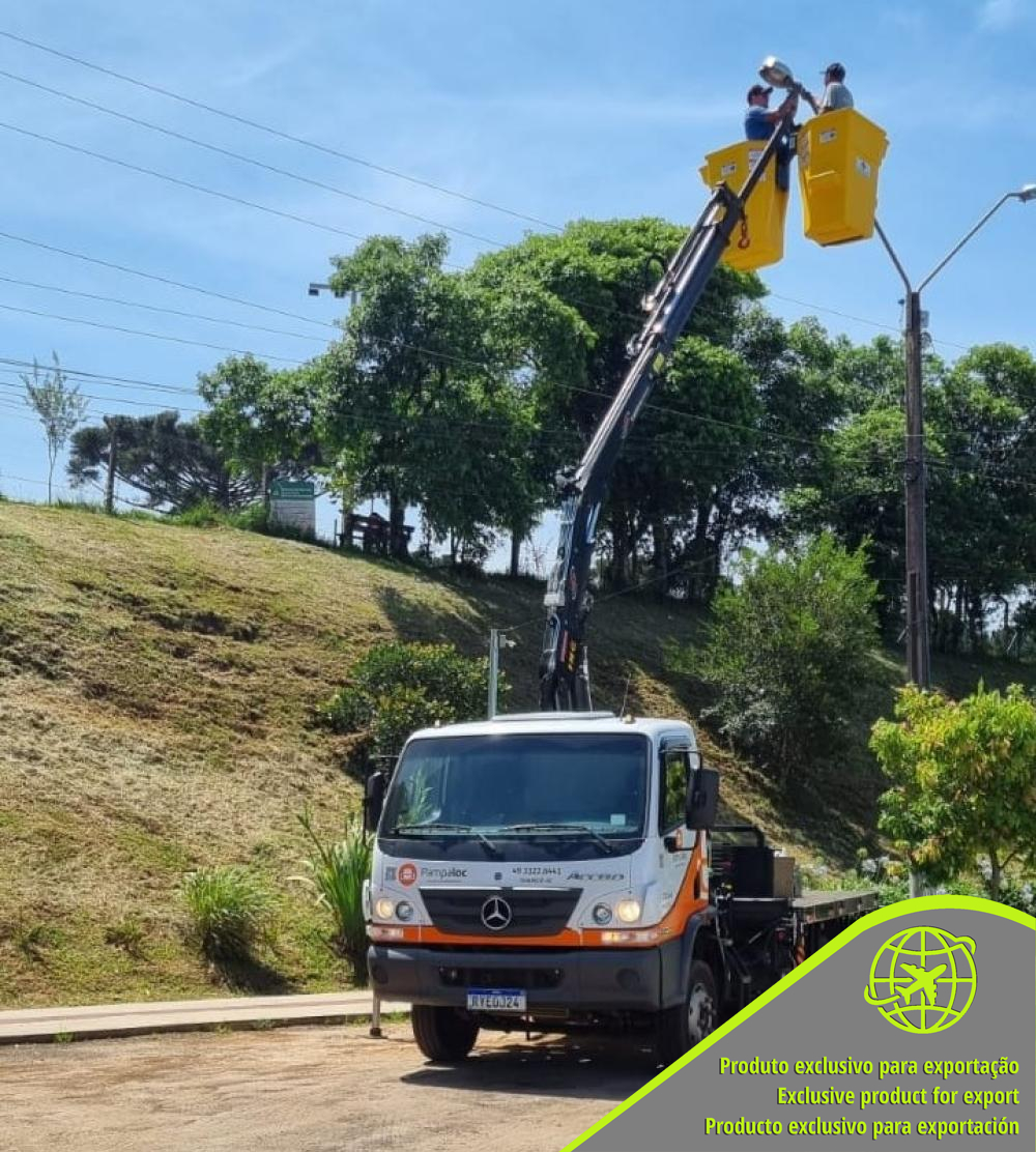 CESTO EM FIBRA ACOPLADO PARA GUINDASTE